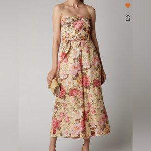 Zimmerman Floral Linen Jumpsuit Size 2 (M)